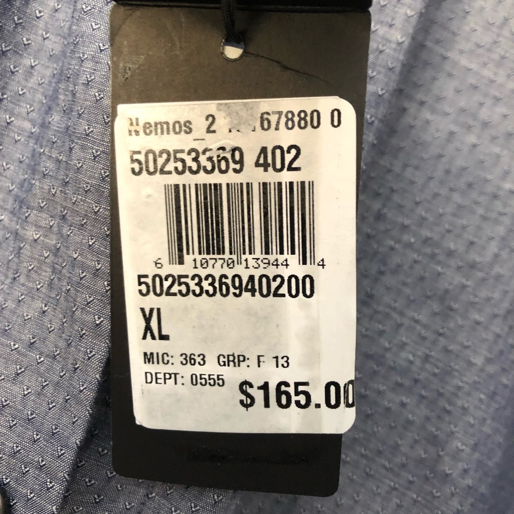 Hugo boss long sleeve shirt